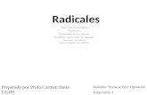 Radicales Definición del concepto Vocabulario Propiedades de los radicales Simplificar expresiones con radicales Operaciones con radicales Resolver ecuaciones.