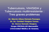Tuberculosis, VIH/SIDA y Tuberculosis multirresistente : Tres graves problemas Dr. Marcio Ulises Estrada Paneque. Dr. Sc. Caridad Vinajera Torres. Dr.
