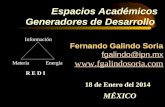 Espacios Académicos Generadores de Desarrollo MÉXICO Fernando Galindo Soria fgalindo@ipn.mx  fgalindo@ipn.mx .