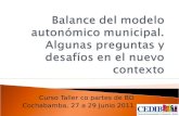 Curso Taller co partes de BD Cochabamba, 27 a 29 Junio 2011.