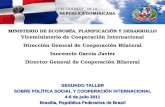 Viceministerio de Cooperación Internacional Dirección General de Cooperación Bilateral Inocencio García Javier Director General de Cooperación Bilateral.