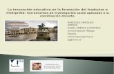 La innovación educativa en la formación del traductor e intérprete: herramientas de investigación social aplicadas a la coordinación docente MERCEDES ENRÍQUEZ-