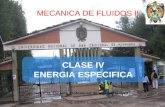 CLASE IV ENERGIA ESPECIFICA UNSCH, Escuela Profesional de Ingeniería Civil MECANICA DE FLUIDOS II 02/07/20151Ing. Jaime L. Bendezú Prado.