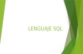 LENGUAJE SQL. DDL y DML SENTENCIAS SQL Lenguaje de Definición de Datos (DDL) Lenguaje de Manipulación de Datos (DML)