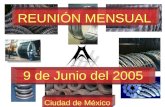 REUNIÓN MENSUAL 9 de Junio del 2005 Ciudad de México.