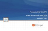 Proyecto GRP ISSSTE Junta de Comité Directivo Agosto 02, 2012.