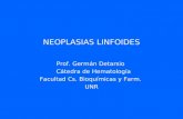 NEOPLASIAS LINFOIDES Prof. Germán Detarsio Cátedra de Hematología Facultad Cs. Bioquímicas y Farm. UNR.