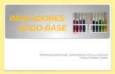 INDICADORES ÁCIDO-BASE Metodología Experimental y Aprendizaje de la Física y la Química Cristina Prudencio Cordero.