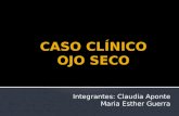 Integrantes: Claudia Aponte Maria Esther Guerra.  Carrera: Medicina  Materia: Oftalmología  Unidad temática: Globo ocular  Tema: Ojo seco  Tipo de.