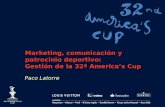 Marketing, comunicación y patrocinio deportivo: Gestión de la 32ª America’s Cup Paco Latorre.