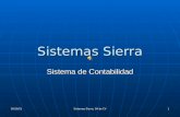 19/07/2015 Sistemas Sierra, SA de CV 1 Sistemas Sierra Sistema de Contabilidad.