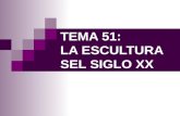 TEMA 51: LA ESCULTURA SEL SIGLO XX. Jesús del Gran Poder. Juan de Mesa, 1620 Cabeza de hombre. Giacometti, 2ª mitad s. XX.