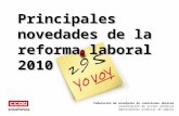 Principales novedades de la reforma laboral 2010 ense ñ anza federaci ó n de ense ñ anza de comisiones obreras coordinación de acción sindical departamento.