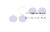 Normalización 1FN-2FN-3FN-FNBC. Normalización Una vez obtenido el esquema relacional resultante del esquema entidad/relación que representa la base de.
