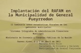 Implantación del RAFAM en la Municipalidad de General Pueyrredon II Seminario sobre estadísticas fiscales de los gobiernos municipales: “Sistemas Integrados.