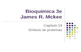 Bioquímica 3e James R. Mckee Capítulo 19 Síntesis de proteínas.