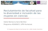Reclutamiento de facultad para la diversidad e inclusión de las mujeres en ciencias Idalia Ramos & Sara Benítez Programa ADVANCE, UPR-Humacao 2 do Congreso.