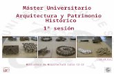 Biblioteca de Arquitectura curso 12-13 FAB_LAB etsa Máster Universitario Arquitectura y Patrimonio Histórico 1ª sesión.