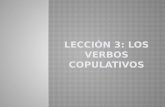 ¿Qué es un verbo copulativo?  ¿En qué se diferencia de los demás verbos?  ¿Cuáles son los verbos copulativos del español?