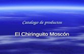 Catalogo de productos El Chiringuito Moscón. ALIMENTACIÓN.
