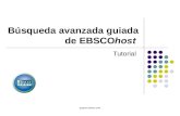 Support.ebsco.com Búsqueda avanzada guiada de EBSCOhost Tutorial.