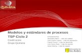 Modelos y estándares de procesos TSP Ciclo 2 Credit score Grupo Quimera INTEGRANTES: Alexandra Marín – Líder de calidad Juan Carlos Lopera – Líder de planeación.