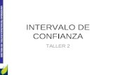 UNIVERSIDAD TECNOLÓGICA ECOTEC. ISO 9001:2008 INTERVALO DE CONFIANZA TALLER 2.