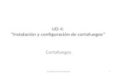UD 4: “Instalación y configuración de cortafuegos” Cortafuegos Luis Alfonso Sánchez Brazales1.