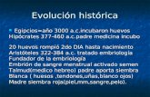 Evolución histórica Egipcios=año 3000 a.c.incubaron huevos Egipcios=año 3000 a.c.incubaron huevos Hipócrates 377-460 a.c.padre medicina incubo 20 huevos.