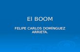 El BOOM FELIPE CARLOS DOMÍNGUEZ ARRIETA.. El Boom Literario  La más extraordinaria forma de conciencia por parte del pueblo latinoamericano de una parte.