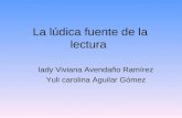 La lúdica fuente de la lectura lady Viviana Avendaño Ramírez Yuli carolina Aguilar Gómez.