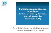 Indicadores Ambientales de la Iniciativa Latinoamericana y Caribeña para el Desarrollo Sostenible (ILAC) Foro de Ministros de Medio Ambiente de Latinoamérica.