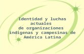 Identidad y luchas actuales de organizaciones indígenas y campesinas de América Latina.