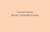 Conversiones Octal y Hexadecimales. CONVERSIÓN ENTRE: BINARIO A OCTAL Para realizar la conversión de binario a octal, realice lo siguiente: Agrupe la.