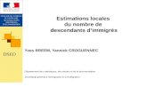 Estimations locales  du nombre de  descendants d’immigrés