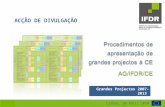 Procedimentos de apresentação de grandes projectos à CE AG/IFDR/CE