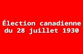 Élection canadienne du 28 juillet 1930