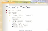 Today’s To-Dos