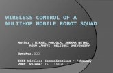 WIRELESS  CONTROL OF A MULTIHOP MOBILE ROBOT SQUAD