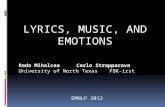 Lyrics, Music, and Emotions