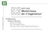 GCI 116 Matériaux de l’ingénieur
