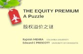 THE EQUITY PREMIUM  A Puzzle 股权溢价之谜