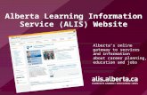 Alberta Learning Information Service (ALIS) Website