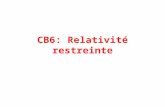 CB6: Relativité restreinte