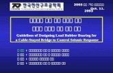 사장교의 지진 응답 제어를 위한  납고무 받침의 설계 기준 제안 Guidelines of Designing Lead Rubber Bearing for