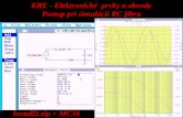 KRE - Elektronické  prvky a obvody Postup pri simulácii RC filtra