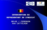 INTERVENTION DU REPRESENTANT DU SYNDICAT BELGE / FEDERGON Ann CATTELAIN