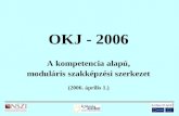 OKJ - 2006 A kompetencia alapú, moduláris szakképzési szerkezet (2006. április 1.)