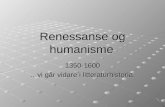 Renessanse og humanisme