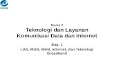 Modul 3 Teknologi dan Layanan Komunikasi Data dan Internet